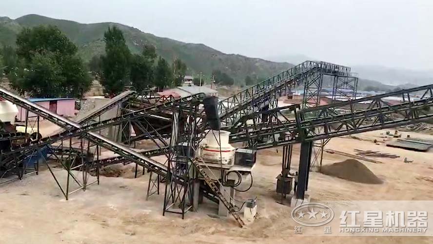 河南时产200吨石头制砂生产线配置厂家及现场视频